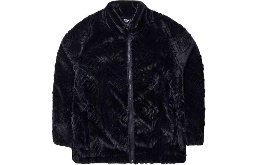 New Era SS24 Velvet feel Coat Unisex Black