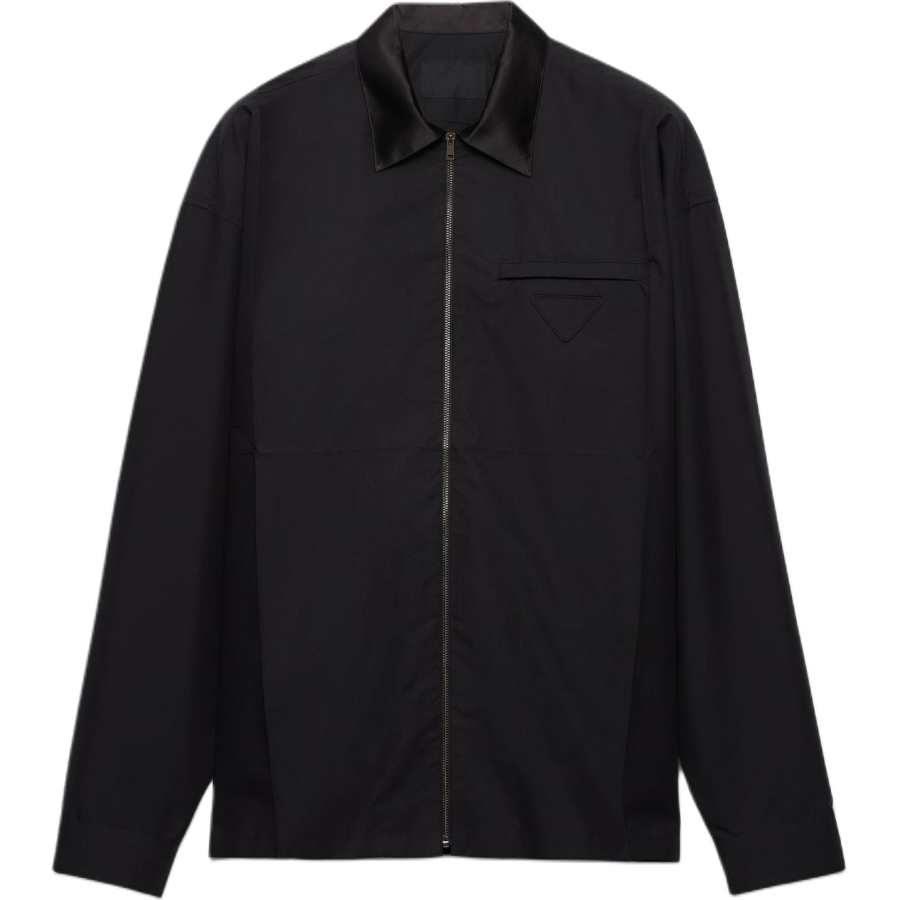 PRADA Prada Zip-Up Long-Sleeved Shirt