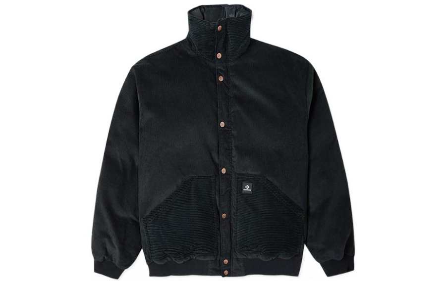 Converse Converse Down Jackets Men's Black Stand Collar Moderate