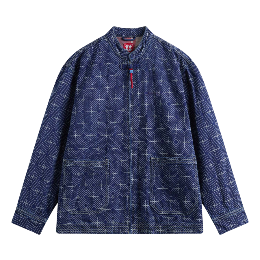 Li-Ning Li Ning Rijin Doujin Collection Denim Jacket Men's Medium Blue