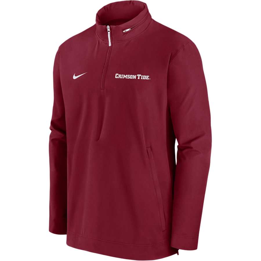 Nike Nike Alabama Tide Sideline Coach Men's Nike College 1/2-Zip Hooded Jacket