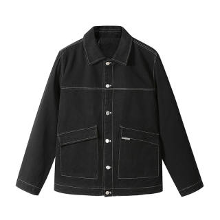 LISENPOK Denim Jackets Unisex Lapel Moderate Other