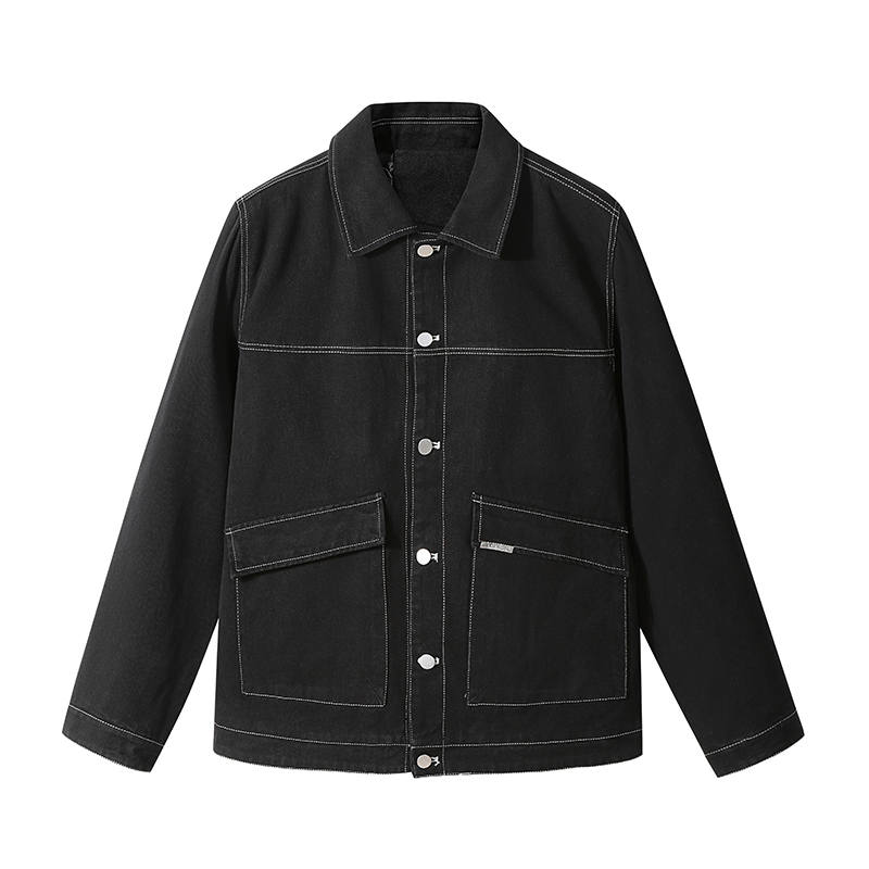 LISENPOK Denim Jackets Unisex Lapel Moderate Other