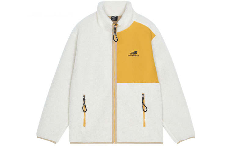 New Balance New Balance Velvet Jackets Unisex White Stand Collar Moderate