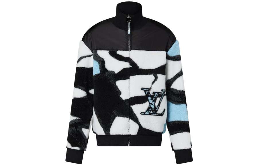 LOUIS VUITTON Louis Vuitton 2010 logo fleece jacket