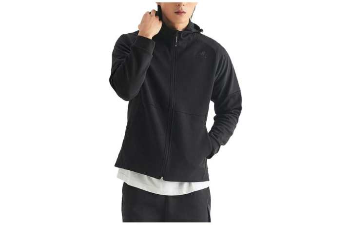 New Balance New Balance Jackets Men's Black Hooded Moderate Other