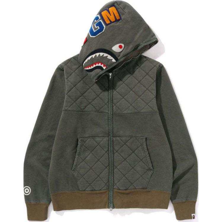 A BATHING APE ASIA CAMO Sweatshirts Unisex Hooded Moderate Cardigan