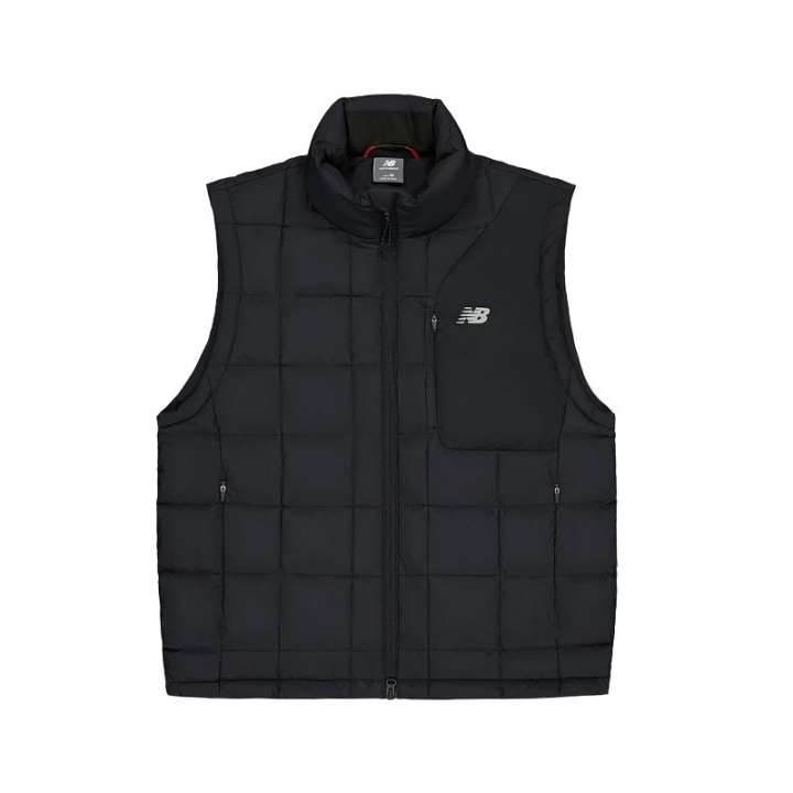 New Balance New Balance Down Vests Men's Black Stand Collar Moderate Other