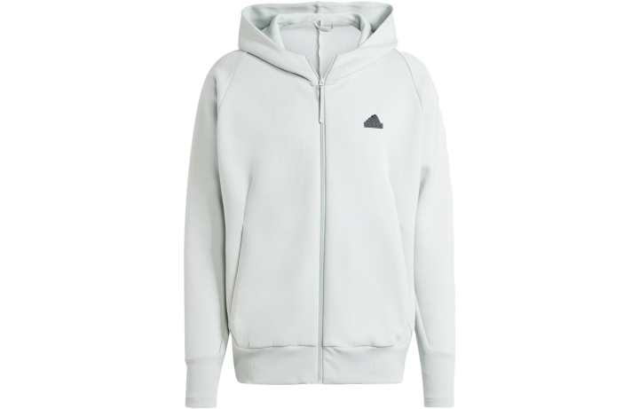 Adidas Adidas Z.N.E Premium Full Zip Hooded Track Top Jacket Men's Silver Gray