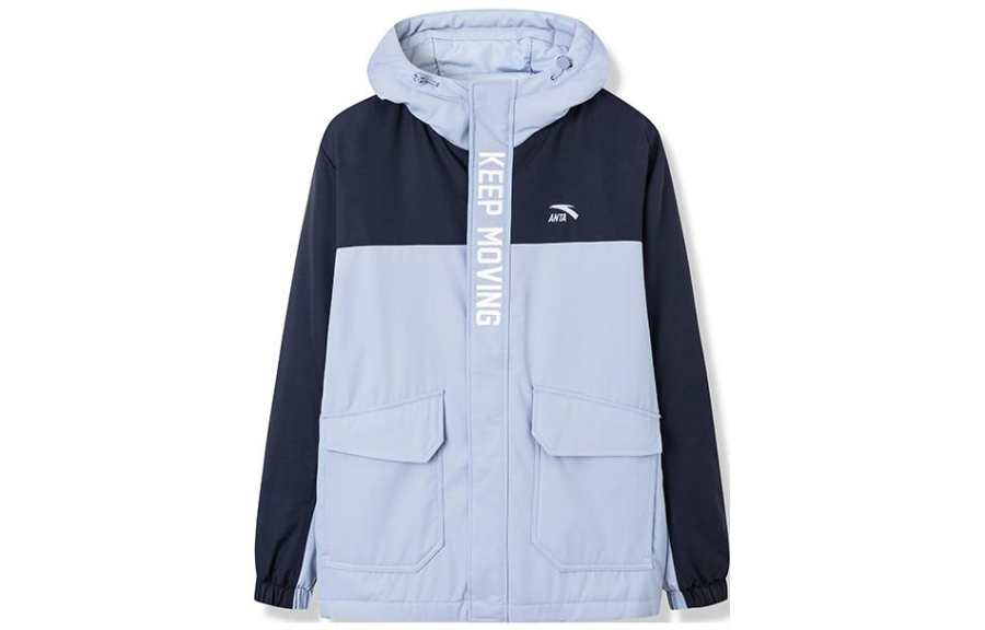 Anta Puffer Jacket Men's Near Sea Blue