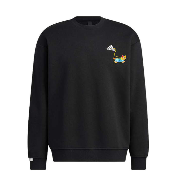 Adidas Adidas Sweatshirts Unisex Black Crew Neck Moderate Regular