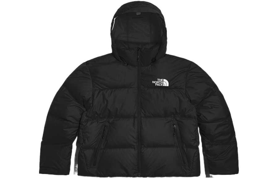 THE NORTH FACE Down Jackets Men's Black Hooded Thickened