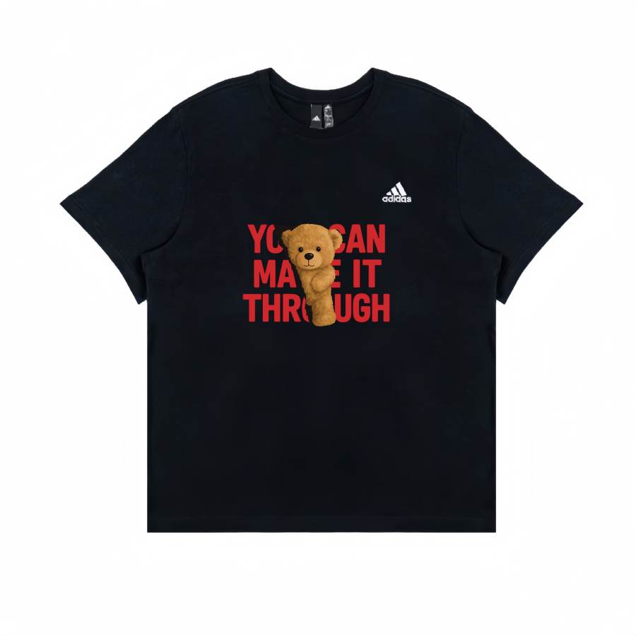 Adidas Adidas T Shirts Unisex Black Crew Neck Moderate Straight Fit