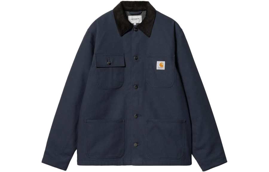 Carhartt WIP Jackets Men's Blue Lapel Moderate Soft Shell