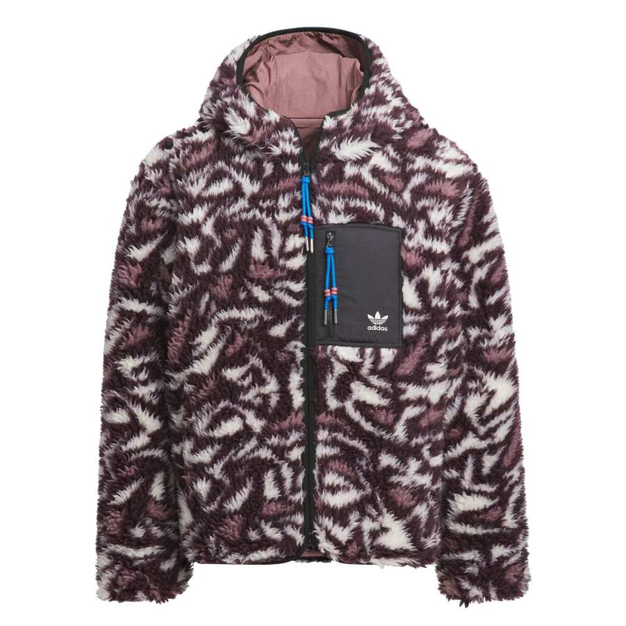 Adidas Originals REVERSIBLE ALLOVER PRINT Jackets & Coats Unisex Dark Reddish Purple/Wonder Oxidized Red