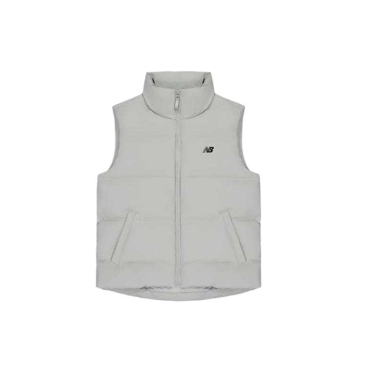 New Balance New Balance Vests Men's Gray Stand Collar Moderate Other