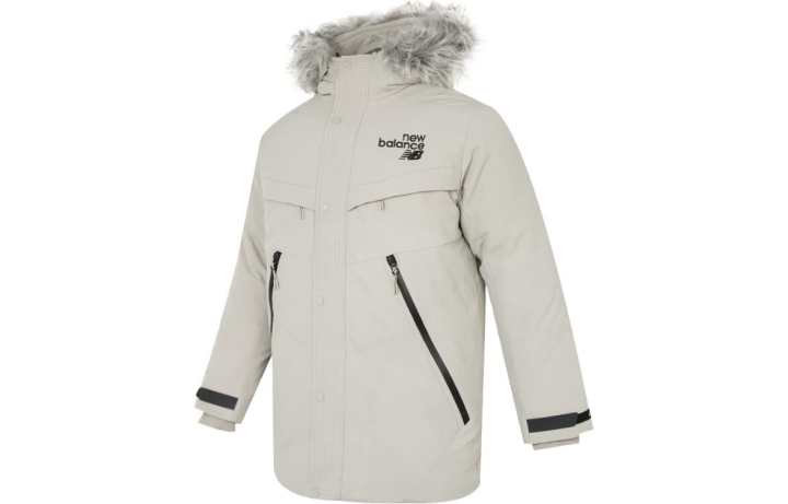 New Balance New Balance Down Jackets Men's Gray Hooded Moderate Other