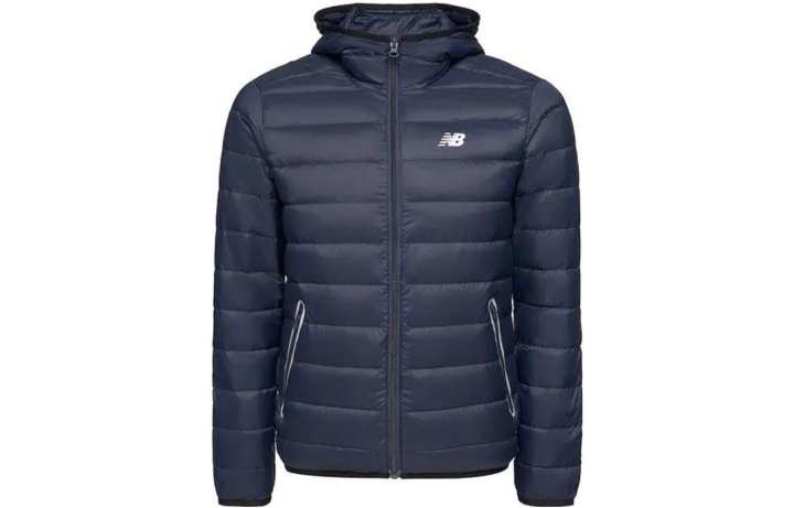 New Balance New Balance Down Jackets Men's Blue Hooded Moderate