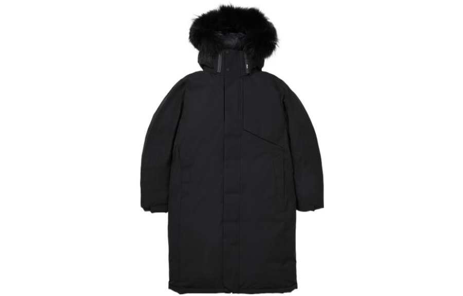 FILA Down Jackets Men's Black Hooded Moderate Detachable