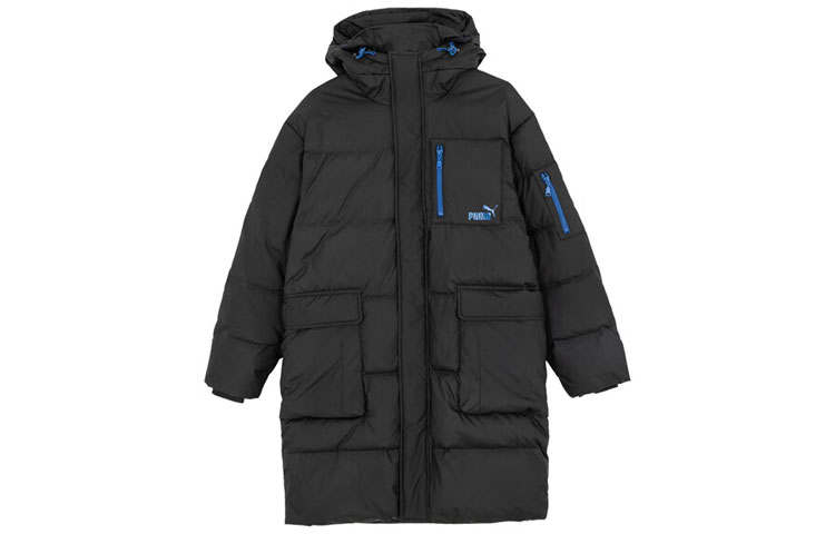 PUMA PUMA Down Jackets Unisex Black Hooded Moderate Other
