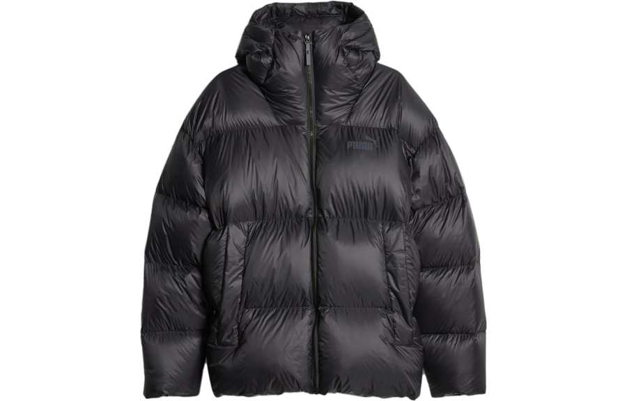 PUMA Jackets Men's Black Hooded Non Detachable Moderate