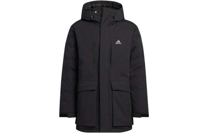Adidas Adidas Down Jackets Men's Black Hooded Thickened
