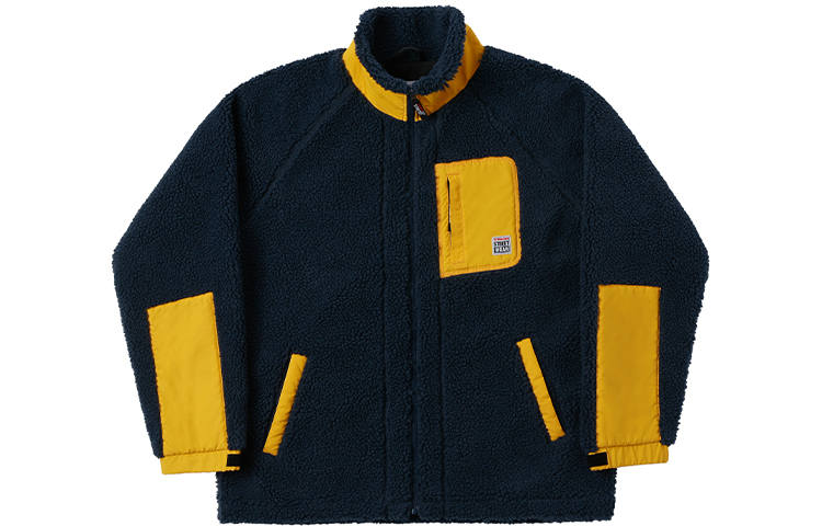 Vision Street Wear Puffer Jacket Unisex Navy Blue