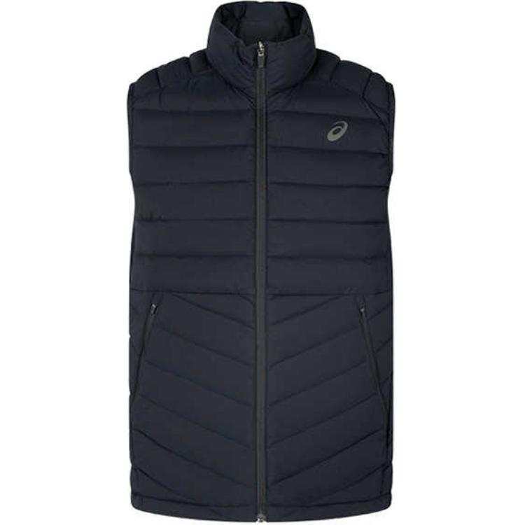 ASICS ASICS Vests Men's Black Stand Collar Moderate Other