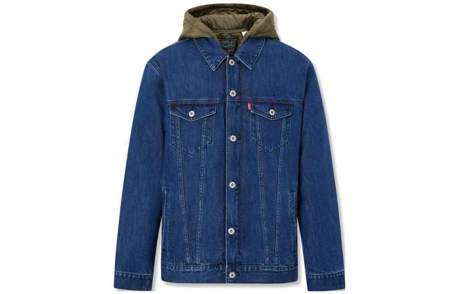 Levis Levis Denim Jackets Men's Blue Lapel Moderate Other