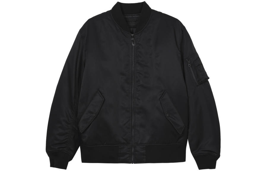 UNIQLO Jackets Unisex Black Baseball Collar Moderate Other