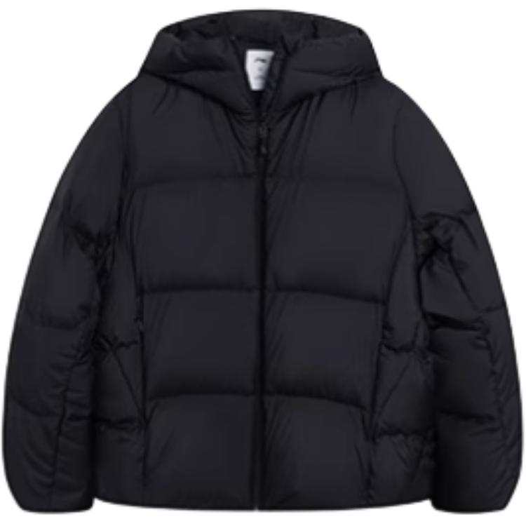 Li-Ning Li Ning Sports Life Collection Down Jackets Unisex Black Hooded Thickened Other