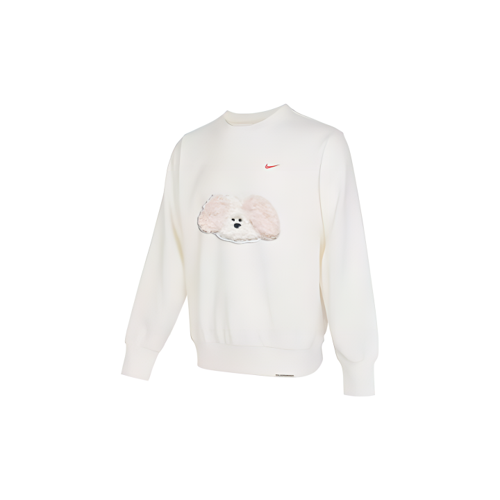 Nike Nike Sweatshirts Men's White Crew Neck Moderate Regular