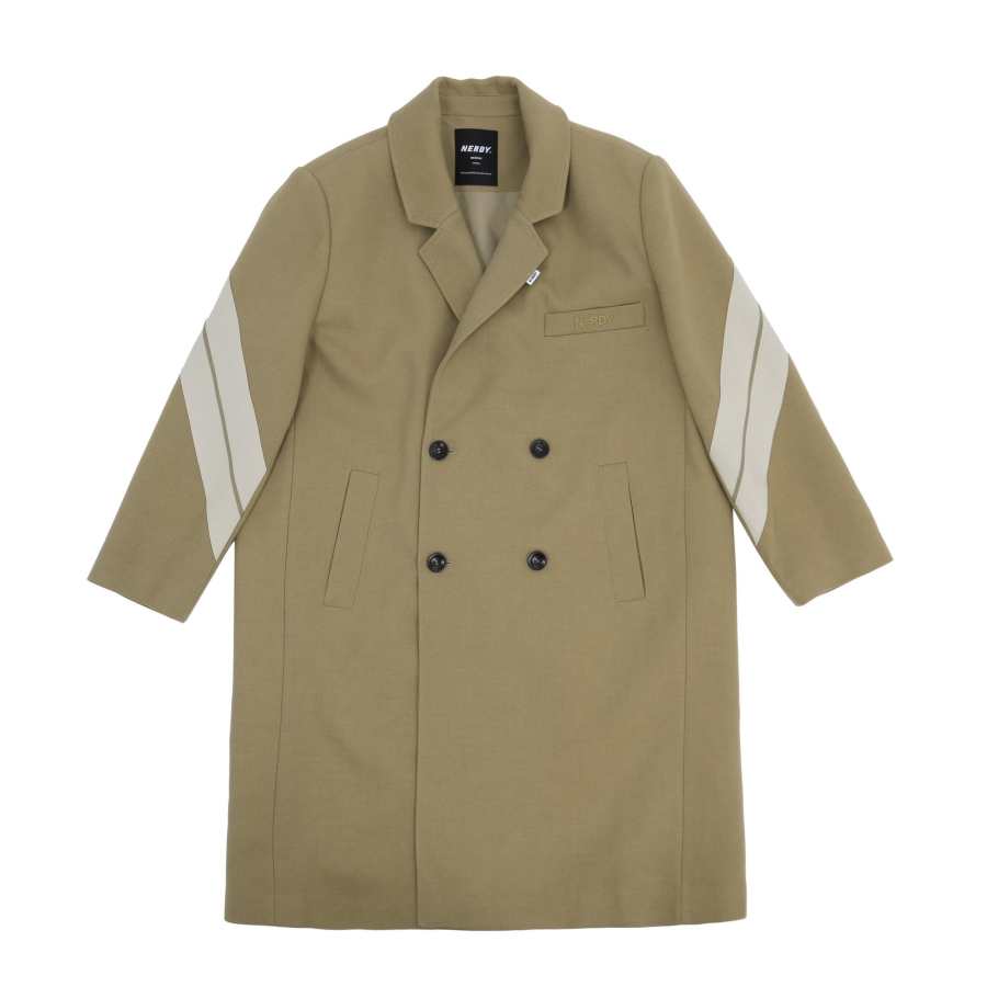 Nerdy Nerdy Coats Unisex Light Umber Suit Collar Moderate