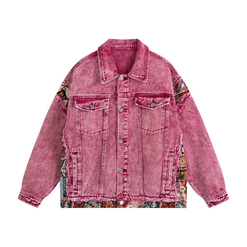 Mulinsen Denim Jacket Unisex Red