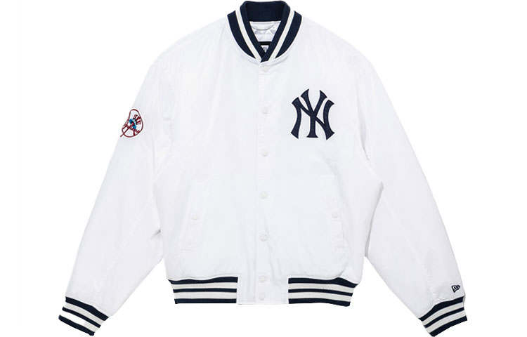 New Era New Era Baseball Jacket Unisex White