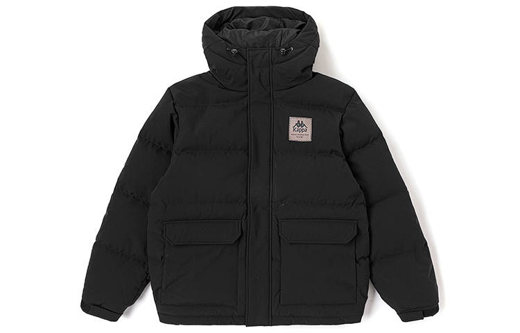 Kappa Kappa Down Jackets Unisex Hooded Moderate Puffer Jacket