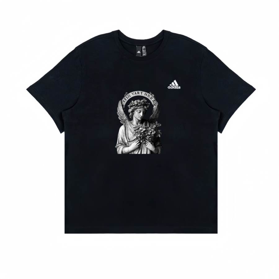 Adidas Adidas T Shirts Unisex Black Crew Neck Moderate Straight Fit