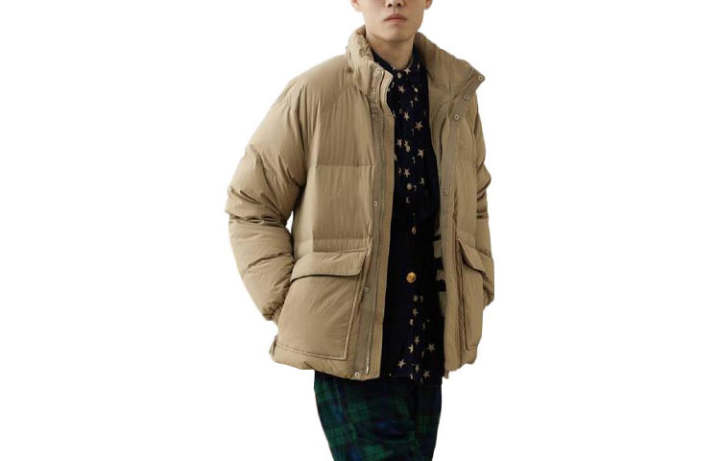 New Balance New Balance Down Jackets Unisex Khaki Stand Collar Moderate Other