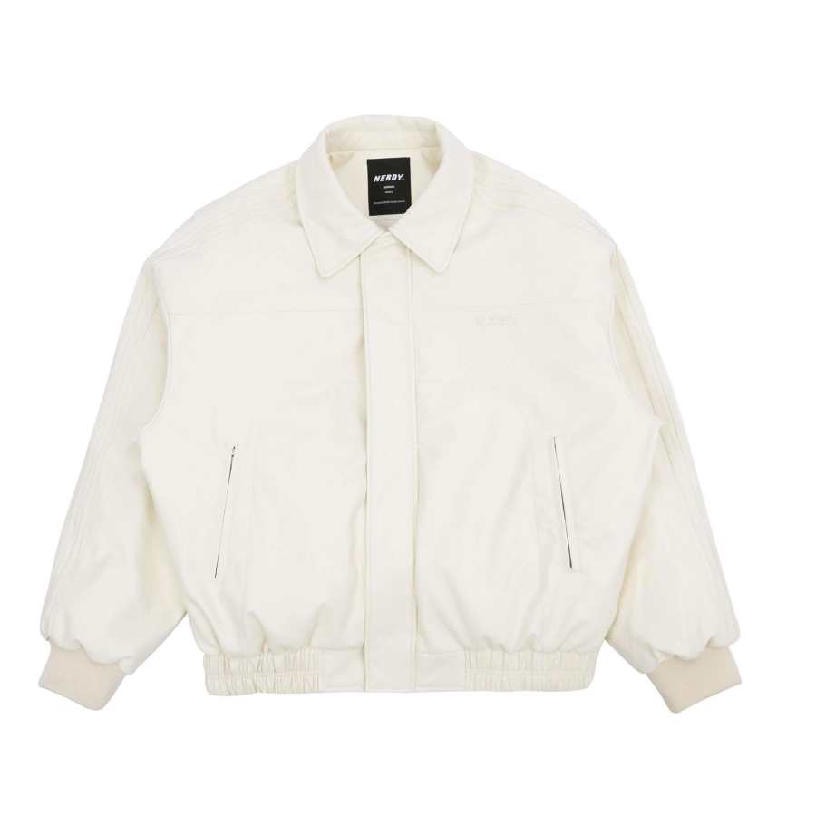 Nerdy Nerdy Down Jackets Unisex Cream Lapel Thin Other