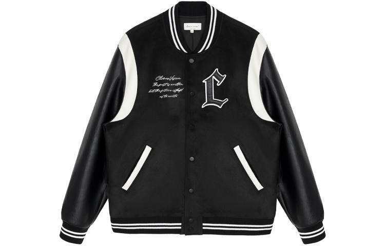 CLIMAX VISION CLIMAX VISION C Collection Baseball Jacket Unisex Black