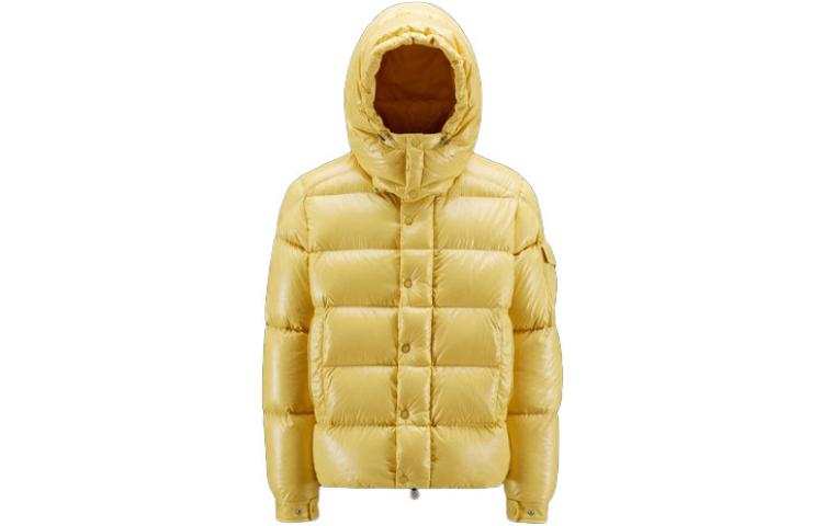 Moncler Moncler Down Jacket Unisex Linen Yellow