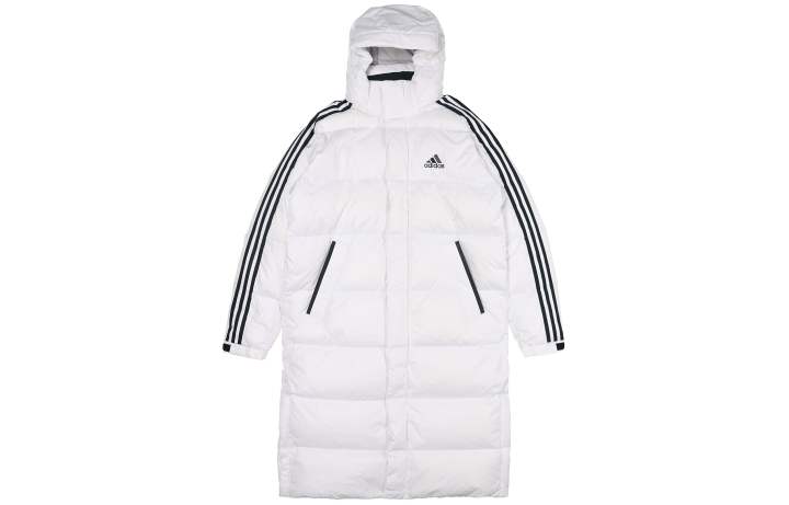 Adidas Adidas Down Jackets Men's White Hooded Moderate Other