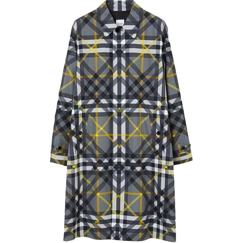 Burberry Coats Men's Multicolor Lapel Moderate