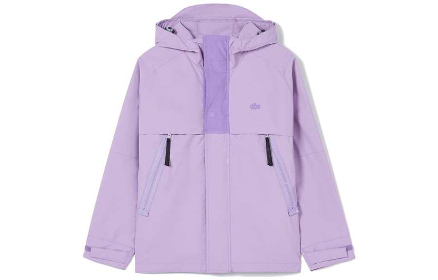 LACOSTE Jackets Men's Purple Hooded Moderate Other