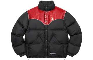 Supreme Glitter Yoke Down Puffer Jacket