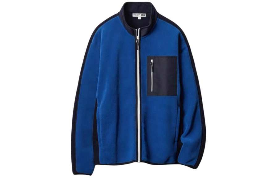 UNIQLO x JW Anderson Velvet feel Coat Unisex Navy Blue