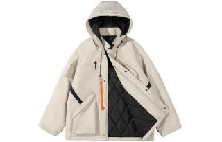 GUERRILLA GROUP FW22 Solid Color Hooded Loose Fit Thickened Puffer Jacket Unisex