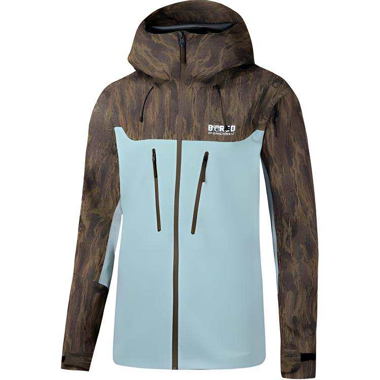 361° x WULIAOYUAN Waterproof, Windproof, And Abrasion Resistant Windbreaker Jacket Men's Growth Ring Brown
