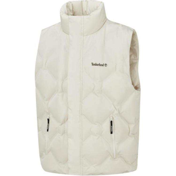 Timberland Vests Men's White EFL Stand Collar Moderate Other