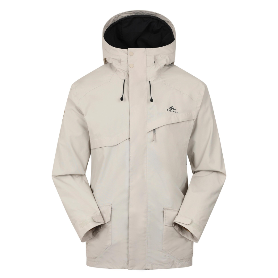 DECATHLON NH500 Windproof, Breathable, And Water Repellent, Rainproof Windbreaker Jacket Men's Moonlight Beige